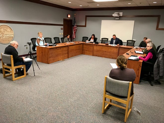 Port Clinton City Council had a special meeting on Wednesday before a sparse audience with an unusual seating arraignment meant to limit any potential spread of the novel coronavirus.