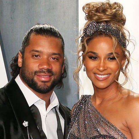 US singer Ciara and husband Russell Wilson attend 