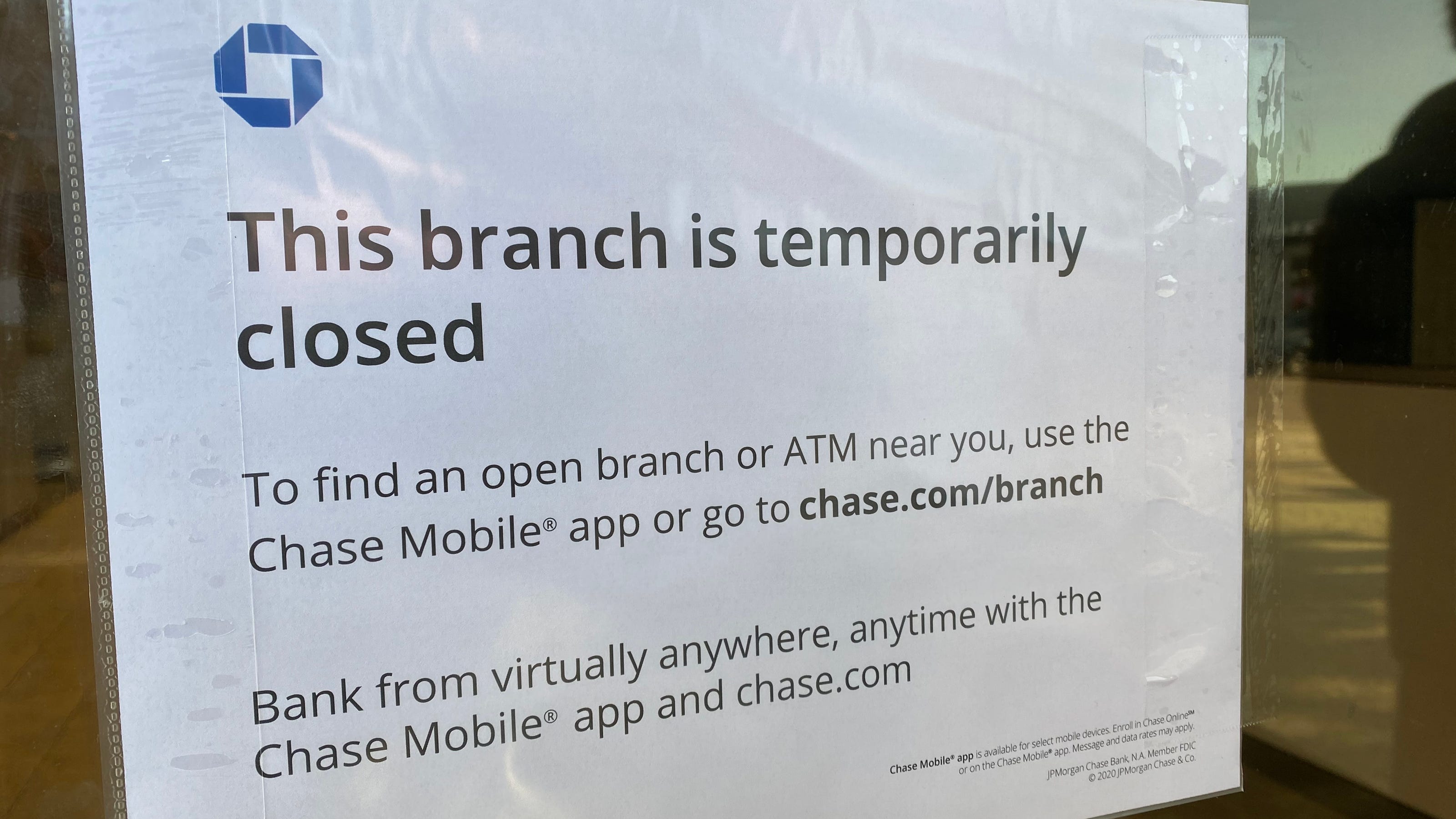 Chase Bank 'temporarily' closing 1,000 branches due to coronavirus