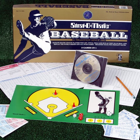 The baseball board game Strat-O-Matic was first pr