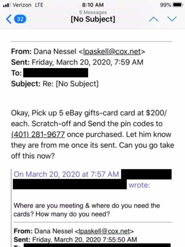 Nessel Says Email Spoofed By Scammer Amid Spike In Fraud Complaints