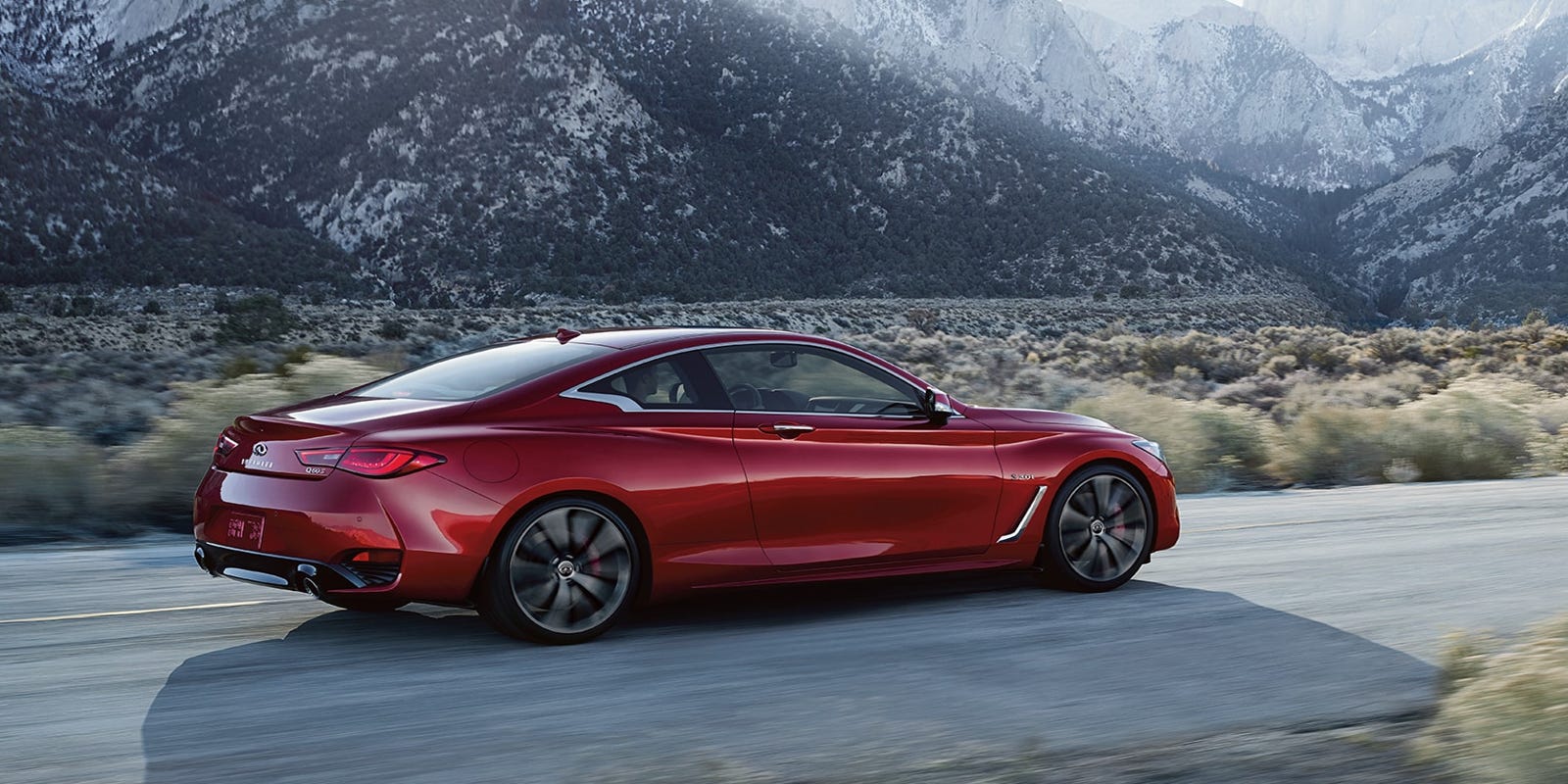 2020 Infiniti Q60 Red Sport 400 AWD twodoor coupe.