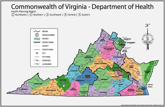 Virginia Planning District Map