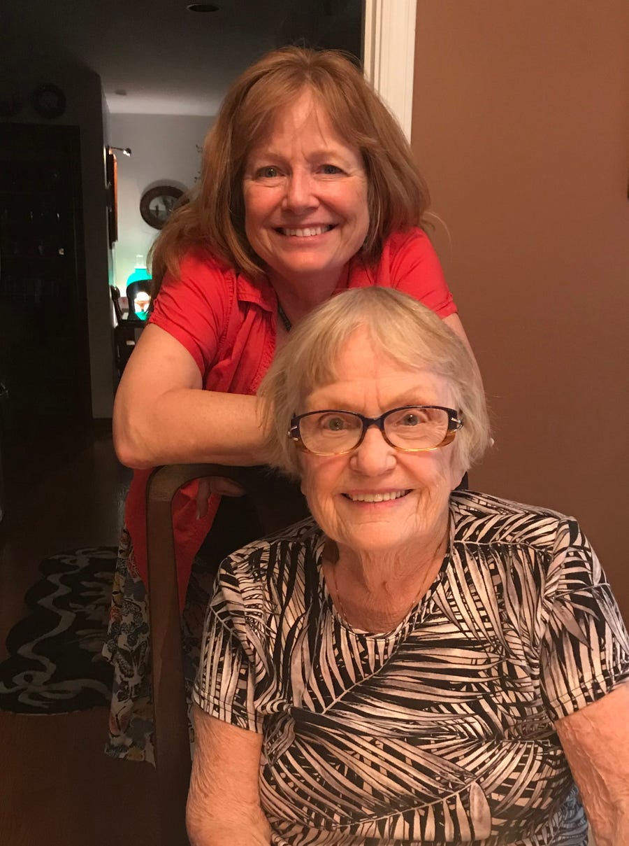 Jo Trimble, 89, and her daughter, Kelly