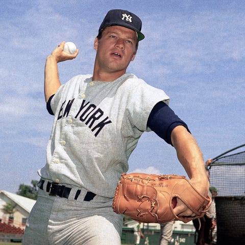 Jim Bouton, late author of "Ball Four," in 1967.