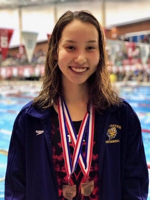 Lancaster sophomore Mia Hensley is the 2020 Eagle-Gazette Swimmer of the year.