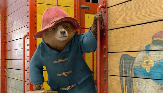 The beloved Peruvian bear (voiced by Ben Whishaw) goes on a new adventure in London in "Paddington 2."