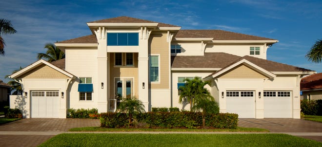 Divco Custom Homes' Caxambas model is located on a waterfront homesite on Marco Island.