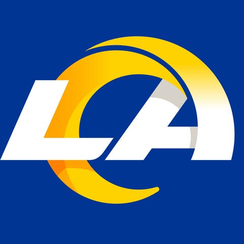 The Los Angeles Rams new stylized logo.