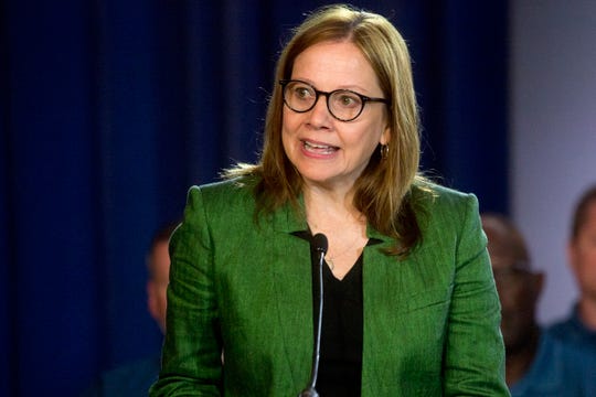 General Motors Co. Chairman and CEO Mary Barra speaks before the 2019 contract talks for a new national agreement on July 16 at the Detroit Marriott Renaissance Center 2019.