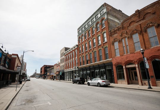 In late March, when residents were under orders to stay at home as much as possible, there was limited traffic on South Avenue in downtown Springfield.