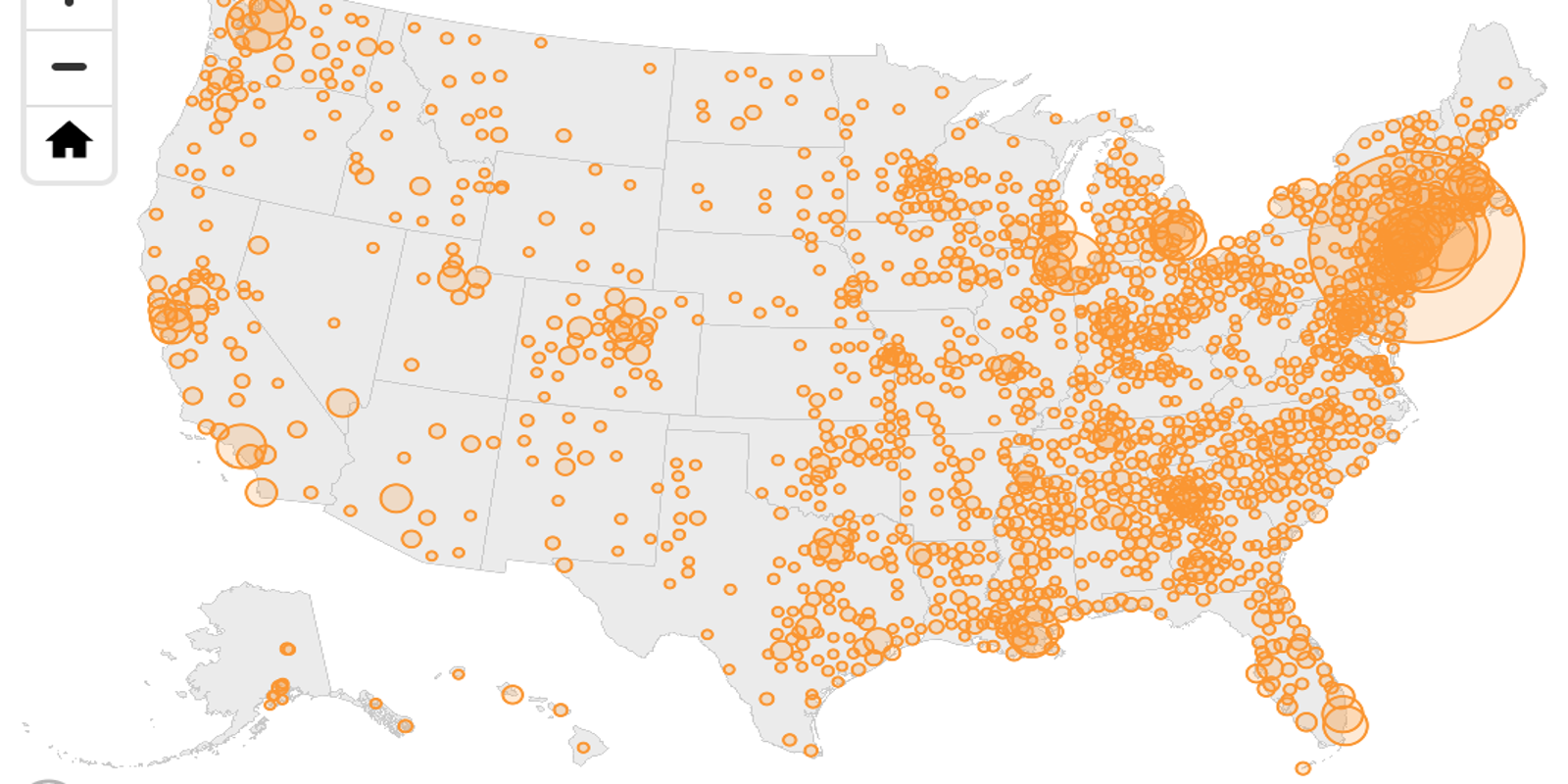 Coronavirus Florida map