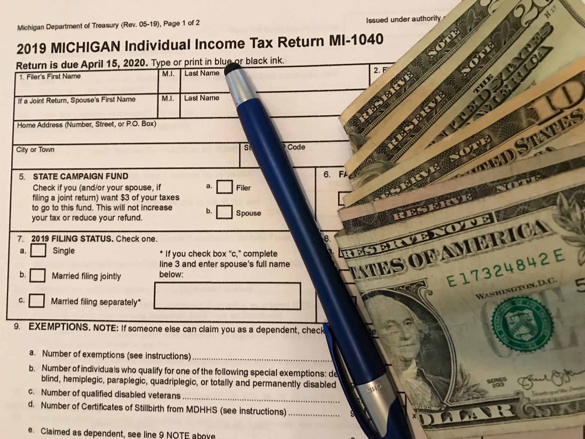 Michigan extends state tax filing deadline due to coronavirus crisis