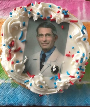 Dr. Anthony Fauci cookies at Uncle Mike's Bake Shoppe debuted Friday and are already proving popular.
