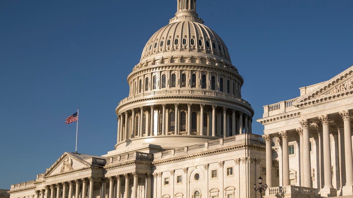 The U.S. Capitol as House lawmakers prepare to debate emergency coronavirus response legislation on Capitol Hill.