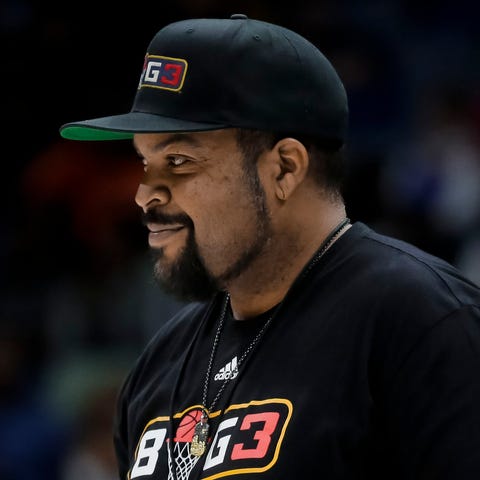 Ice Cube at last year's Big3 playoffs.
