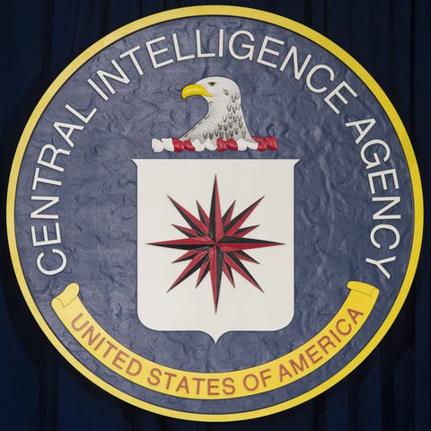 Central Intelligence Agency seal in Langley, Virgi