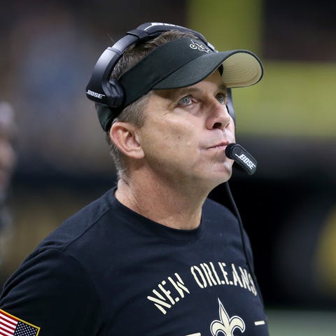 New Orleans Saints head coach Sean Payton on the s