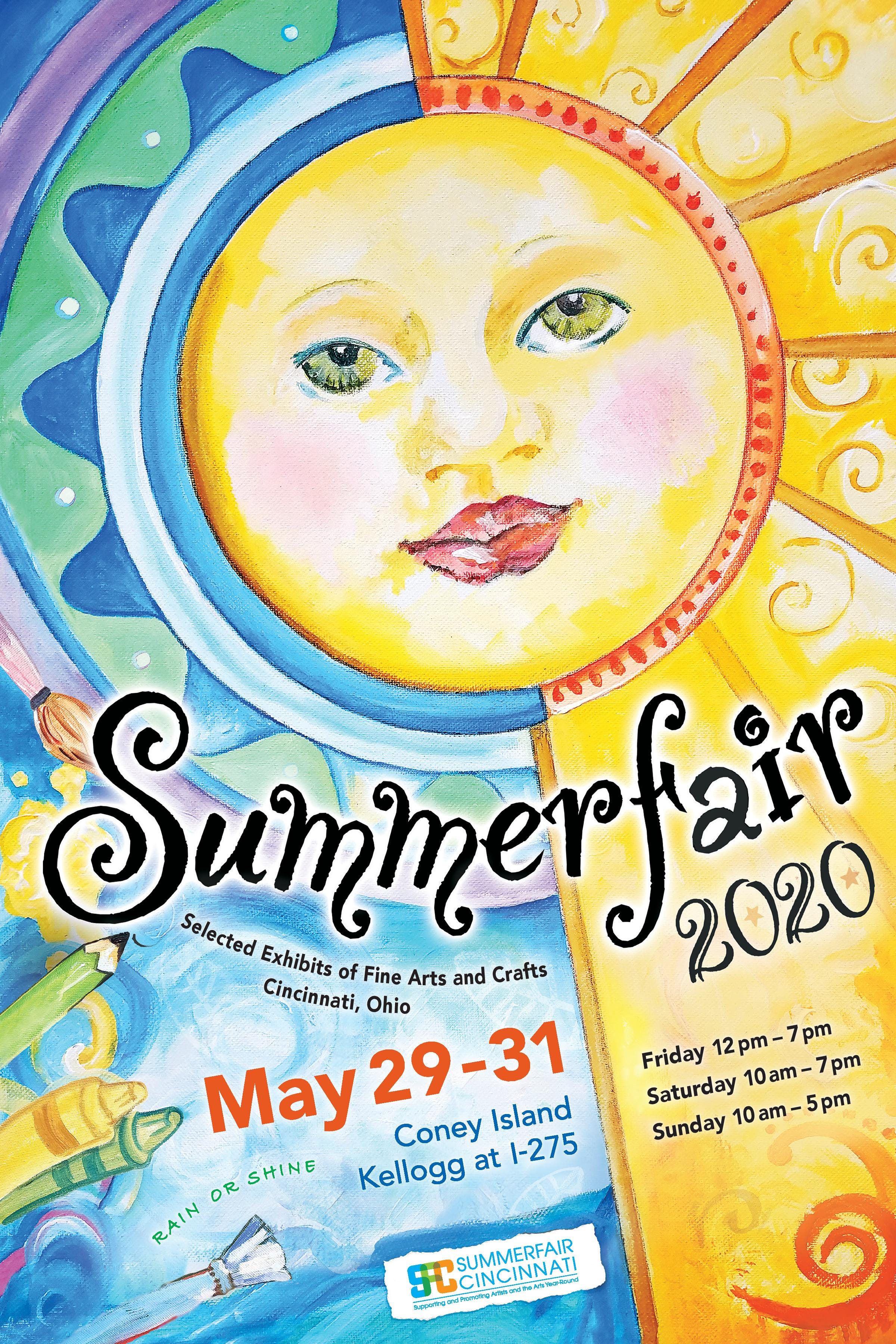 Summerfair Cincinnati 2020 poster unveiled, meet artist Anne Shannon