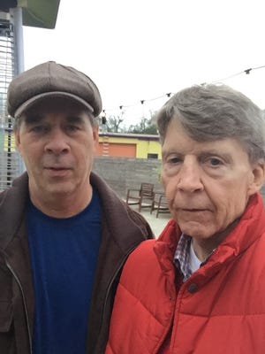 Doug Blackburn, left, and the late Gerald Ensley at Proof in January 2016.