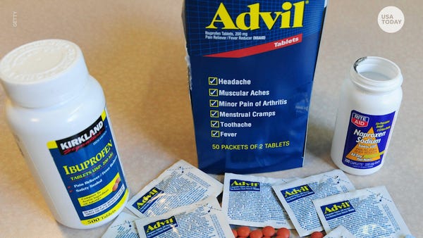 The WHO initially recommended using acetaminophen 