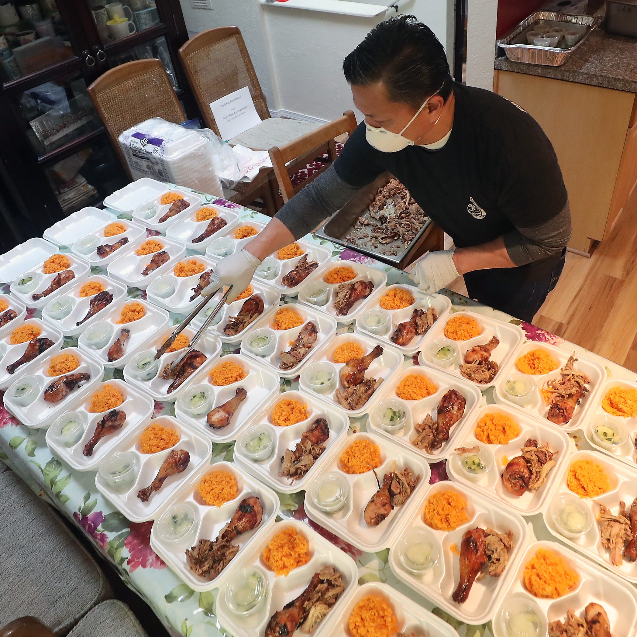 Food Delivered To Medical Hospital Staff During Coronavirus Outbreak