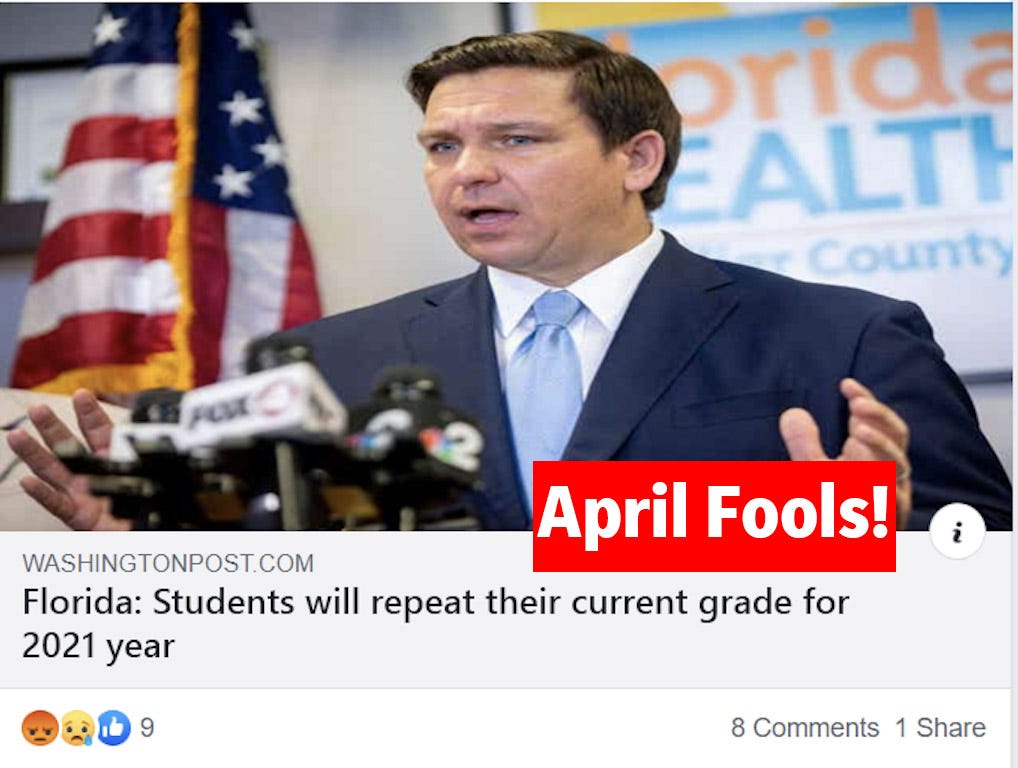 Coronavirus And April Fools Day Prank Catches Attention Of Florida Department Of Education