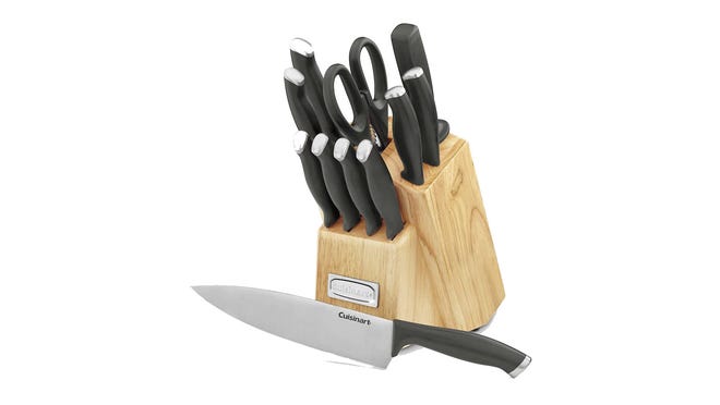 This popular knife set will make cooking at those at-home meals a breeze.