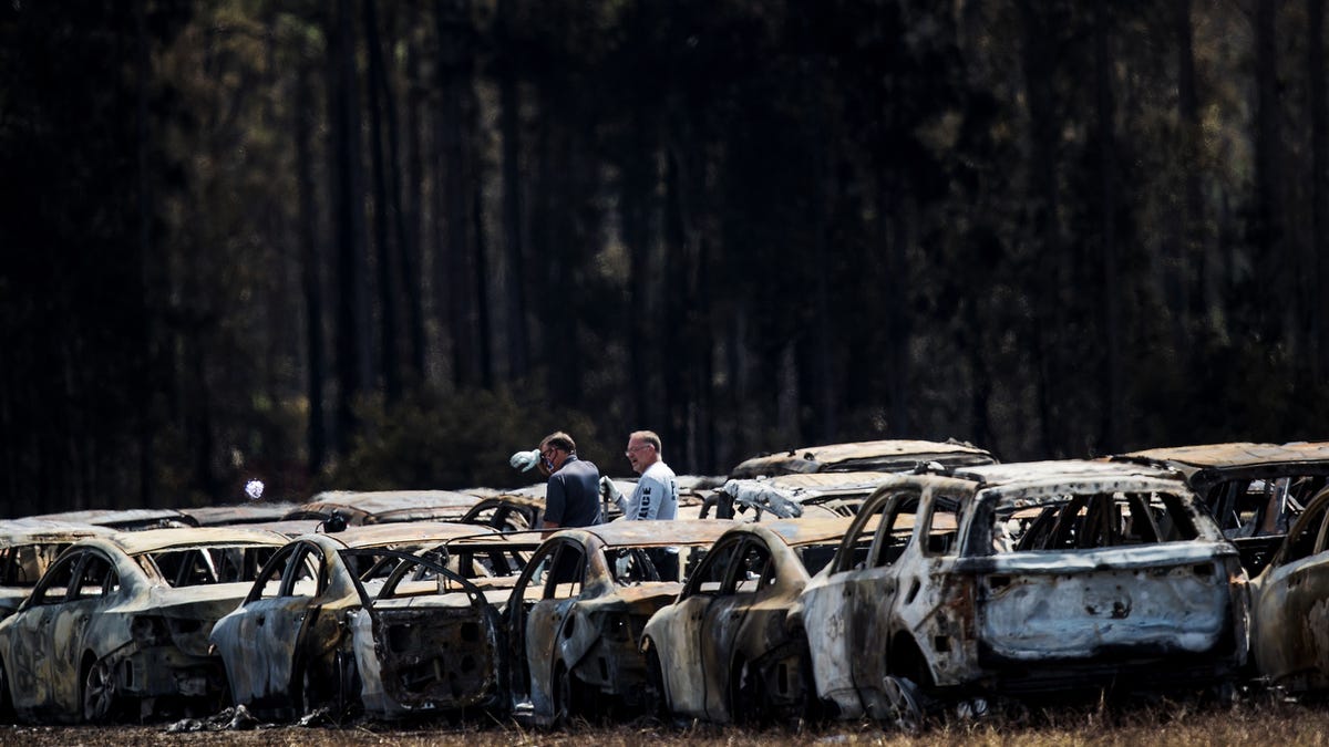 Aftermath of fire near RSW airport that destroyed or damaged more than