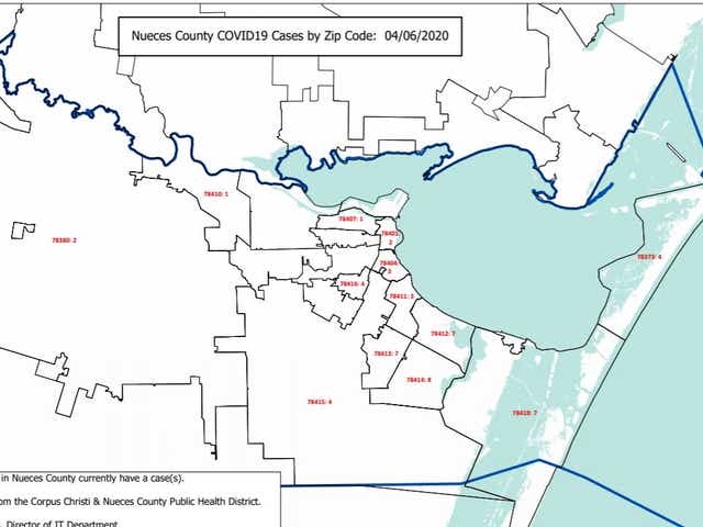 Coronavirus Nueces County Officials Breakdown Covid 19 By Zip Code