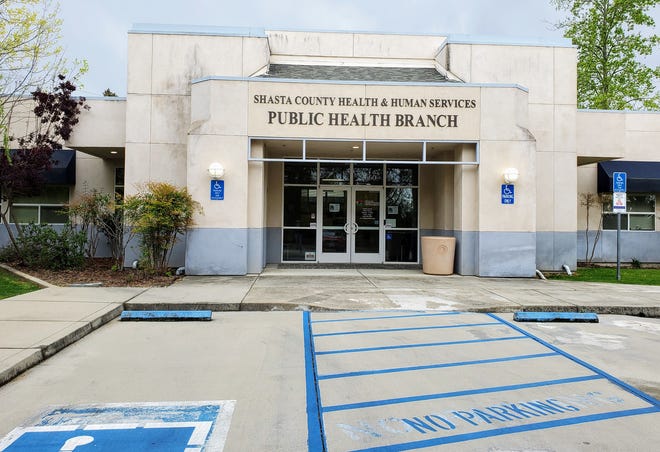 The Shasta County Health and Human Services Public Health branch on Sunday, April 5, 2020.