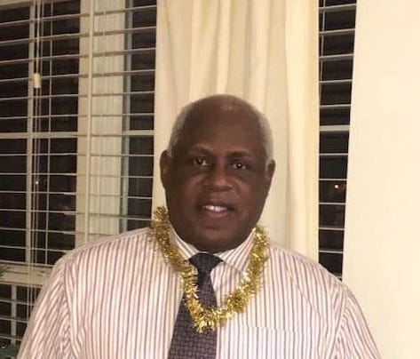 Lloyd "Lucky" Hall on New Year's Eve, 2019.