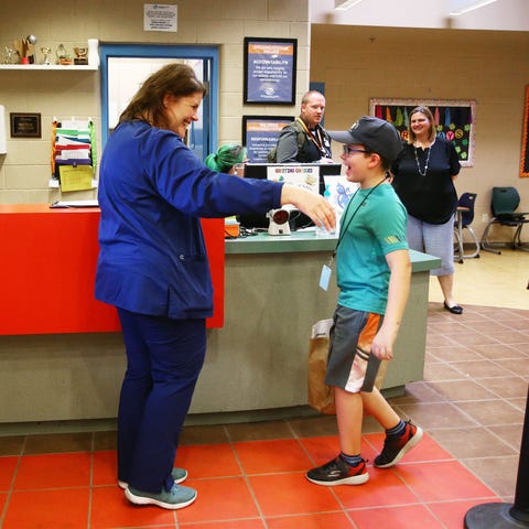 Apr. 8, 2020; Phoenix, AZ, USA; Robyn Hale, a nurs