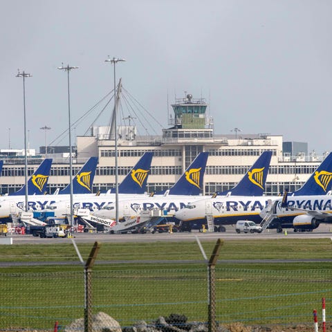 Irish low-cost carrier Ryanair has parked planes i