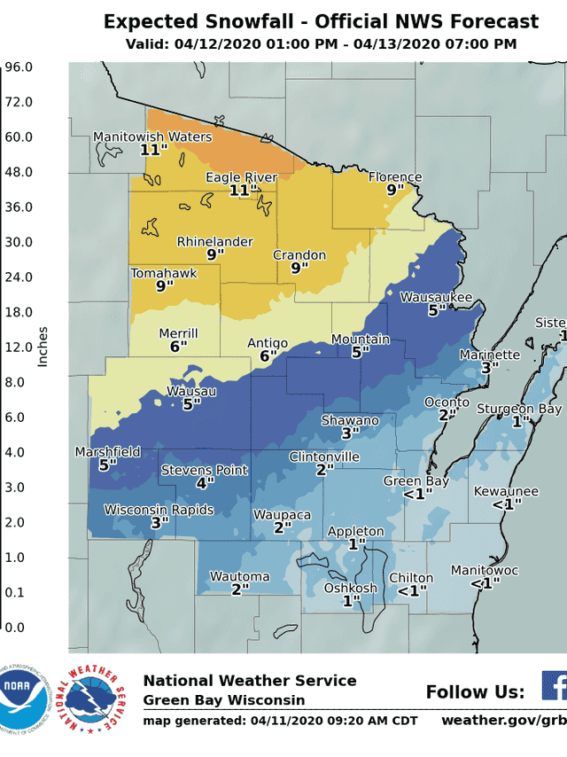 Wisconsin Weather Easter Storm Bringing Rain Snow To State