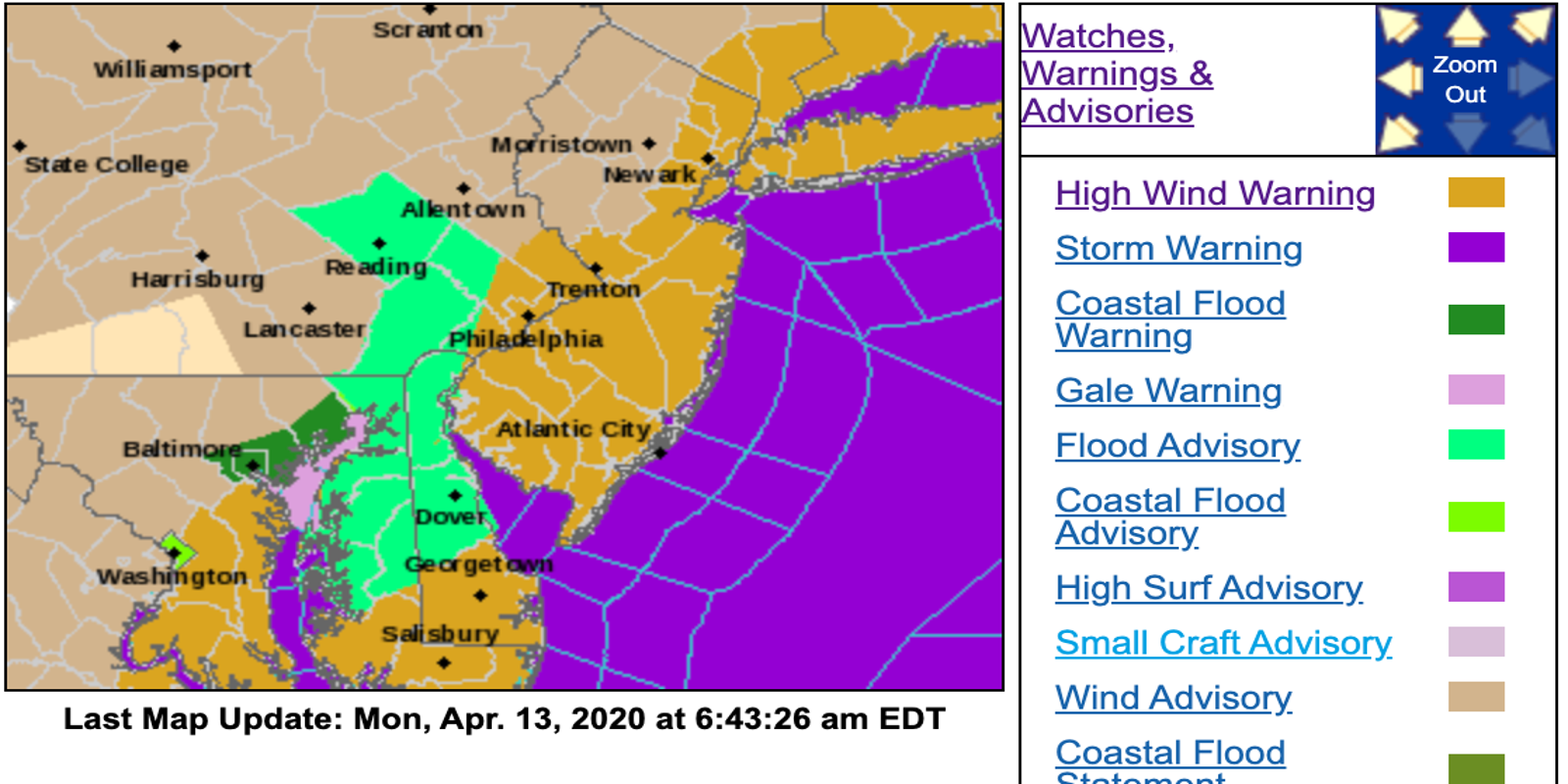 NJ Weather Winds could reach 70 mph as storms move through the state