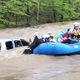 Emergency crews make a water rescue in Dickson County