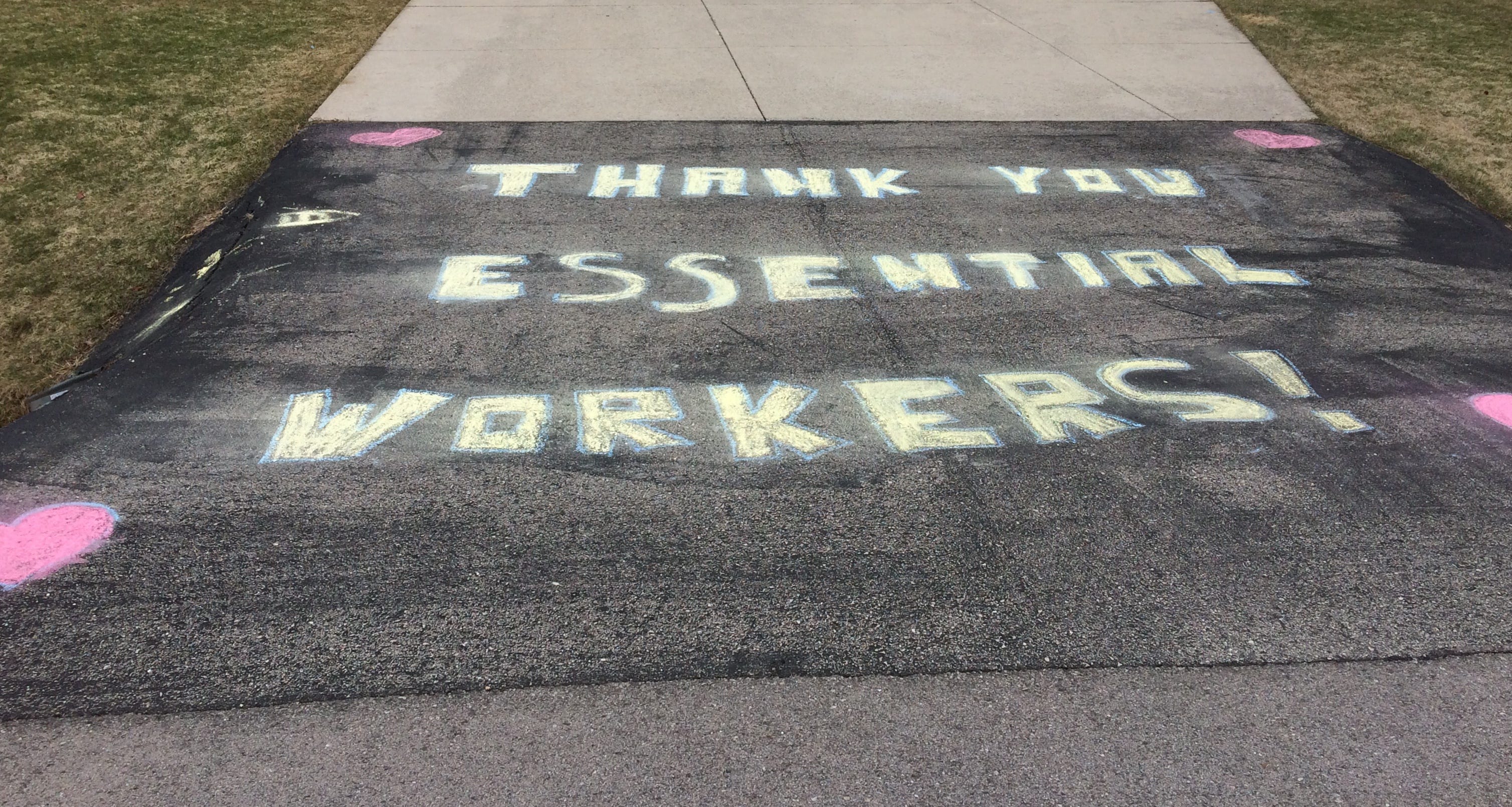 A reader submitted this photo of a driveway in Fond du Lac.