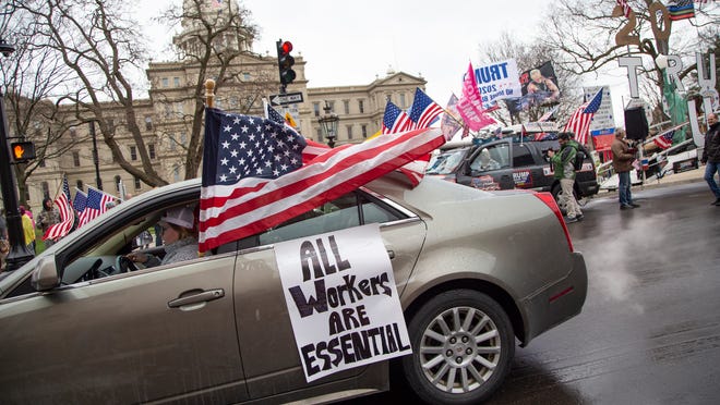 Colbert Kimmel Jab Lansing Protesters Against Stay Home Order