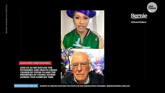 Cardi B Bernie Sanders Go Viral During Live Twitter Interview