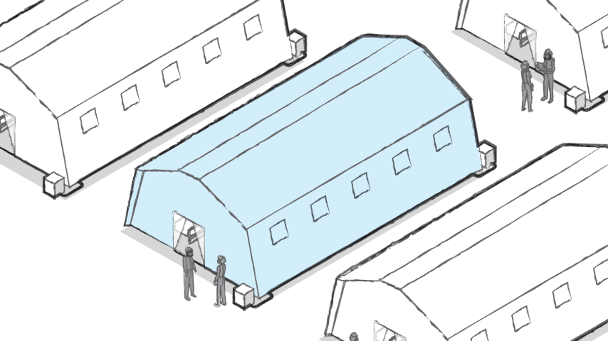 Coronavirus hospitals being built in field to help battle COVID19