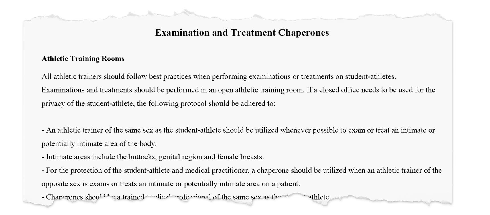 San Jose State University's current sports medicine policy