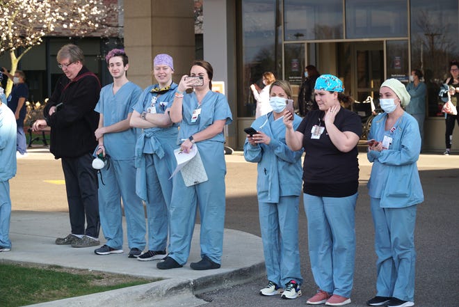 St. Mary Mercy Hospital staff received "thank you" letters from Churchill High School students.