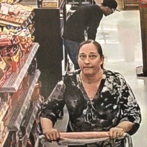 West Manchester Township Police are seeking to identify a man and woman from surveillance photos in connection to a theft last month.
