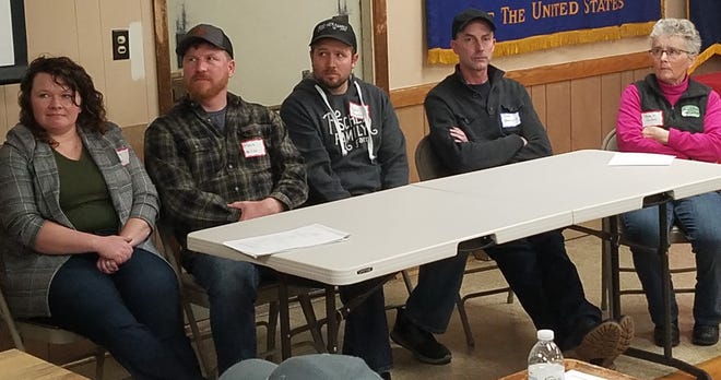 Beth and Mark Heinze, Andy Fischer, James Baerwald and Barb Salas shared their ideas about direct marketing during a grazing conference in Portage last month.  With the recent restrictions the families have had to adjust their deliveries but the demand is still there for their products.