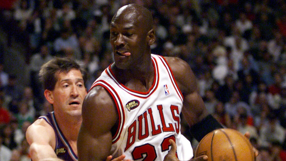 Michael Jordan during the 1998 NBA Finals.