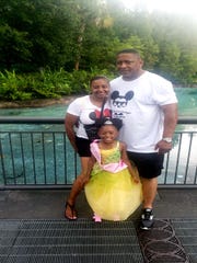 LaVondria and Ebbie Herbert with their daughter Skylar.