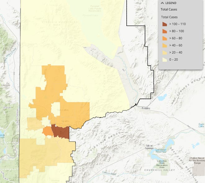 Washoe County Coronavirus Map Breaks Down Covid 19 Cases By Zip Code