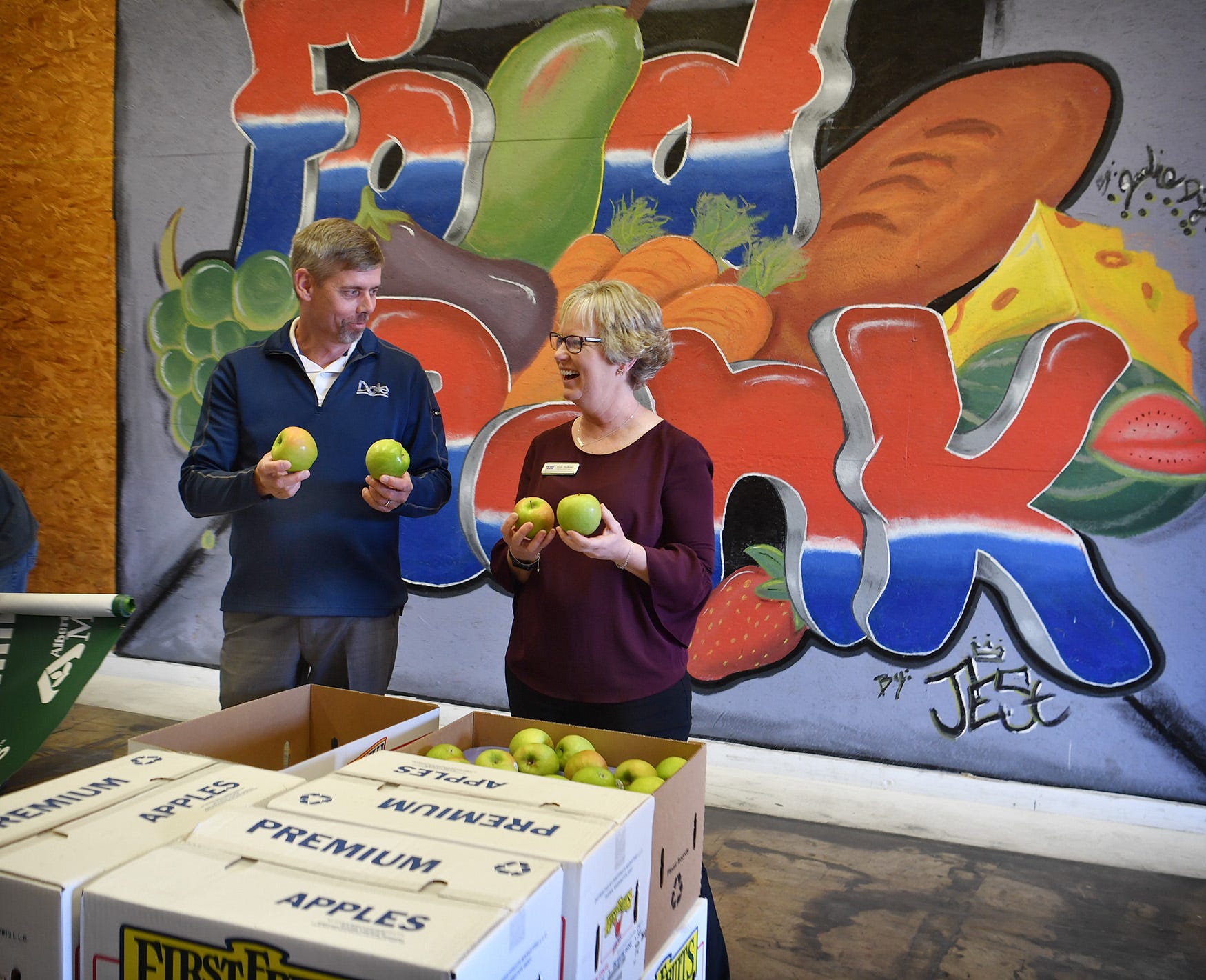 Wichita Falls Area Food Bank receives several pallets of fresh apples