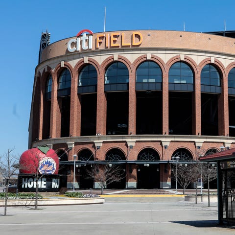 Citi Field sits dormant during what would have bee